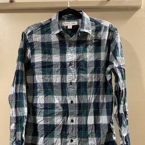 Old Navy Plaid Button-Up Shirt, Slim Fit
